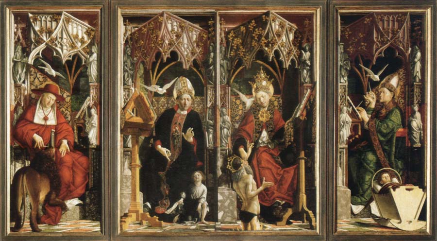 altarpiece of the church fathers